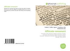 Capa do livro de Affricate consonant 