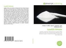 Copertina di Lead(II) Nitrate