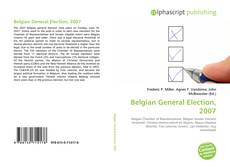 Borítókép a  Belgian General Election, 2007 - hoz