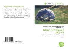 Borítókép a  Belgian First Division 2007–08 - hoz