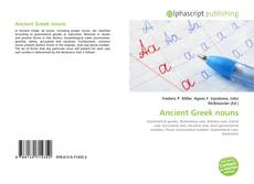 Couverture de Ancient Greek nouns