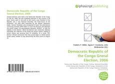 Couverture de Democratic Republic of the Congo Gneral Election, 2006