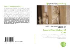 Portada del libro de French Constitution of 1791