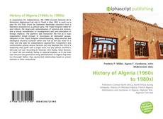Capa do livro de History of Algeria (1960s to 1980s) 