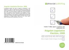 Обложка Angolan Legislative Election, 2008