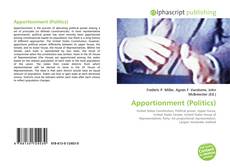 Couverture de Apportionment (Politics)
