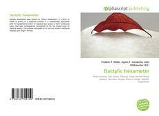 Bookcover of Dactylic hexameter
