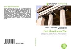 Couverture de First Macedonian War