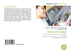 Couverture de Alexander Shulgin