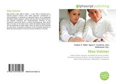 Max Volmer的封面