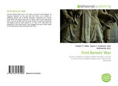 Portada del libro de First Barons' War