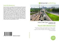 Borítókép a  Ford LTD (Americas) - hoz