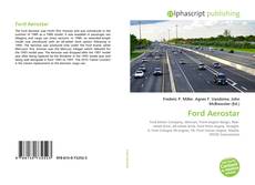 Buchcover von Ford Aerostar