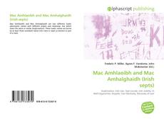 Borítókép a  Mac Amhlaoibh and Mac Amhalghaidh (Irish septs) - hoz