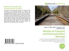 Bookcover of Minister of Transport and Communications (Norway)