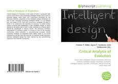 Bookcover of Critical Analysis of Evolution