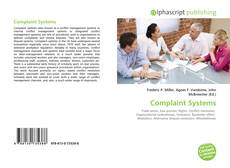 Buchcover von Complaint Systems