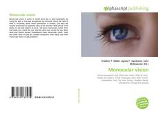 Обложка Monocular vision