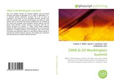 2008 G-20 Washington Summit的封面