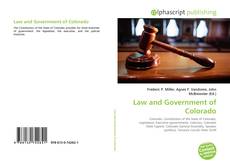 Portada del libro de Law and Government of Colorado
