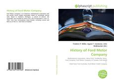 Bookcover of History of Ford Motor Company