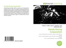 Bookcover of Honda Racing Corporation