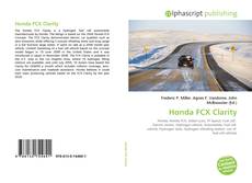 Bookcover of Honda FCX Clarity