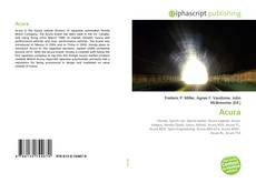 Borítókép a  Acura - hoz