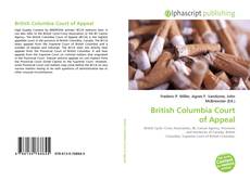 Borítókép a  British Columbia Court of Appeal - hoz