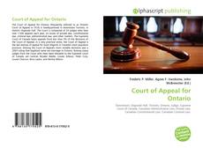 Portada del libro de Court of Appeal for Ontario