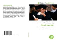 Copertina di Clark University
