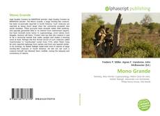 Buchcover von Mono Grande
