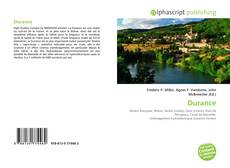Durance kitap kapağı