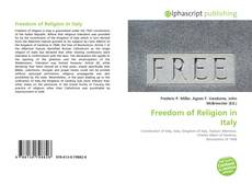 Copertina di Freedom of Religion in Italy