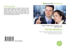 Bookcover of Flat file database