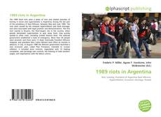Обложка 1989 riots in Argentina