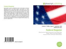 Couverture de Federal Register