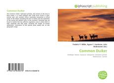 Bookcover of Common Duiker