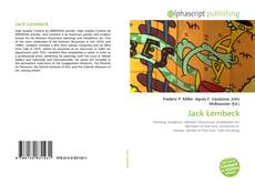 Copertina di Jack Lembeck
