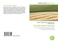 Capa do livro de Ecuador Maize Varieties 