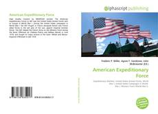 Borítókép a  American Expeditionary Force - hoz