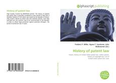 History of patent law的封面