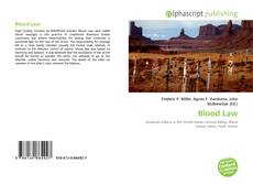 Bookcover of Blood Law