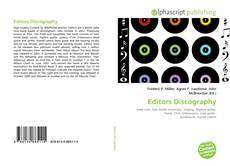Bookcover of Editors Discography