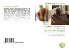Bookcover of Joy Williams (singer)