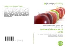 Bookcover of Leader of the House of Lords