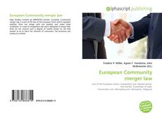 Bookcover of European Community merger law