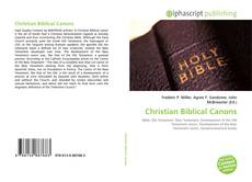 Bookcover of Christian Biblical Canons