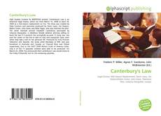 Buchcover von Canterbury's Law