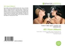 Bookcover of All I Have (Album)